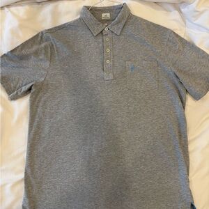 Johnnie-O Classic Gray Polo Shirt with Soft Texture